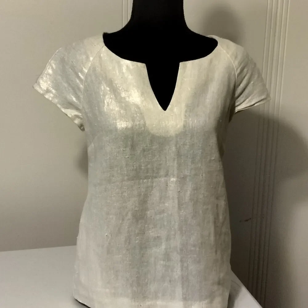 J. Crew Linen Top